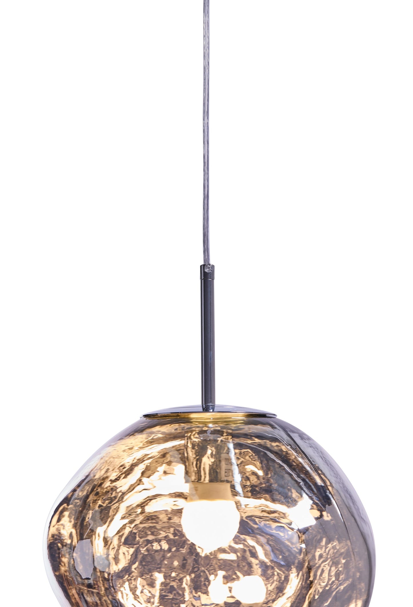 Lagos - Lampadario Bolla Medio Argento