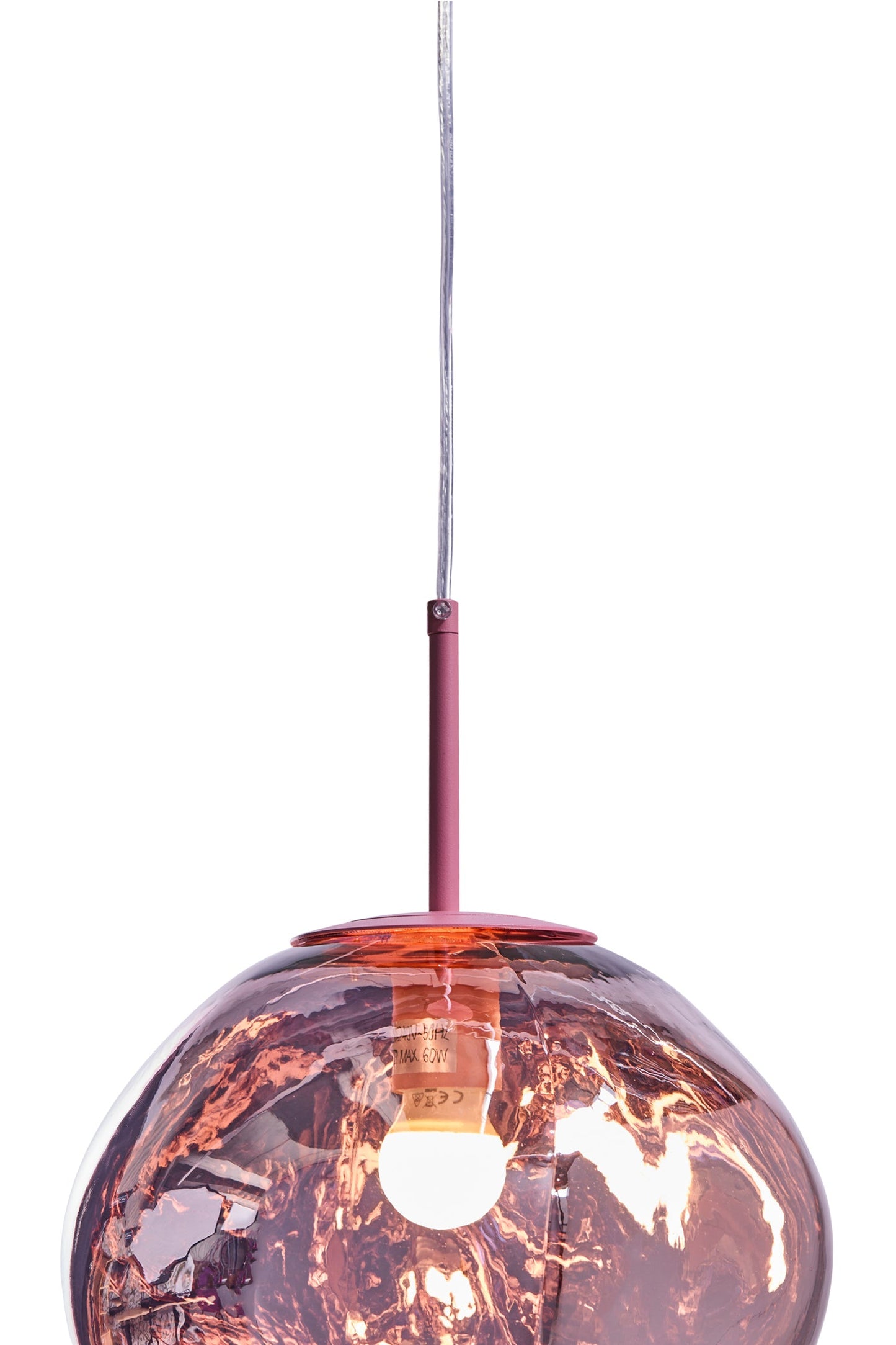 Lagos - Lampadario Bolla Medio Rosa