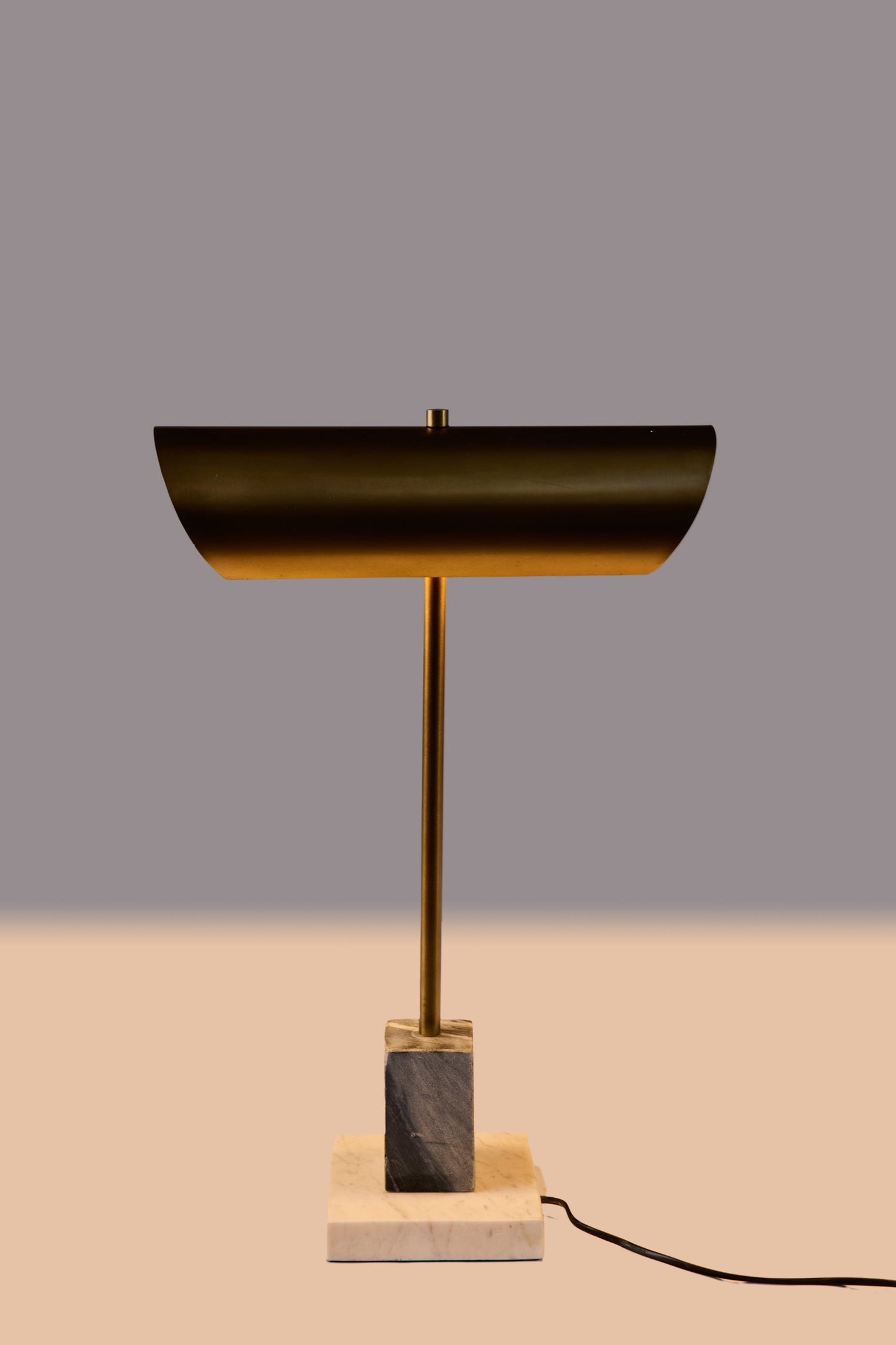 San Diego - Lampada Da Tavolo Con Base In Marmo