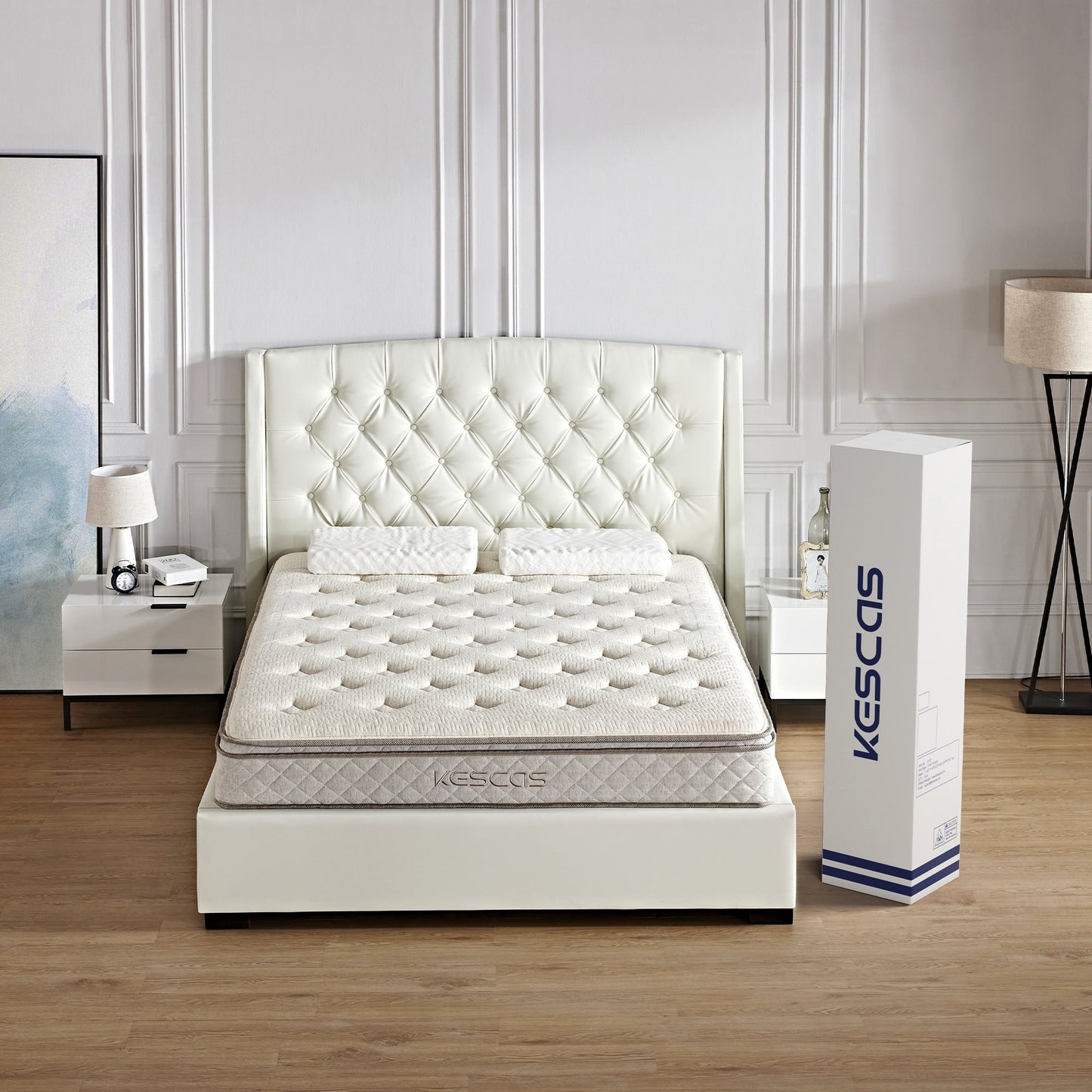 Materasso ibrido in memory foam Kescas da 10 pollici