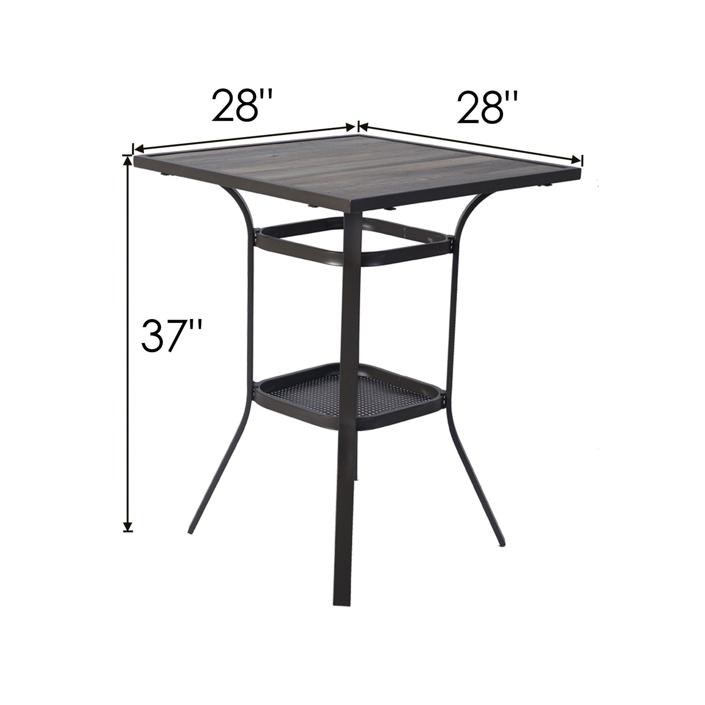 Tavolo da bar girevole alto Kozyard Isabella