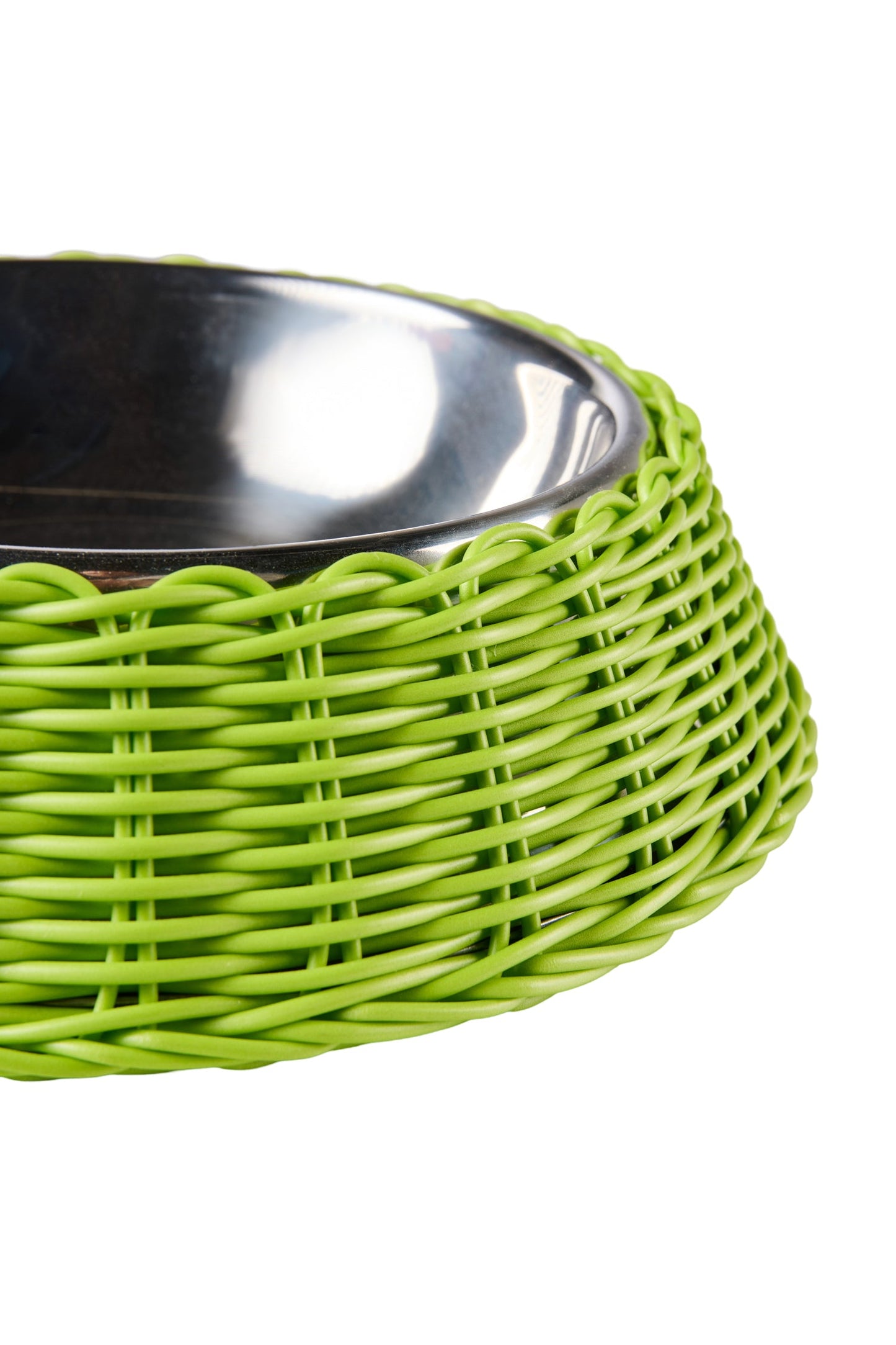 Bob - Ciotola Pet Intreccio Polirattan Verde