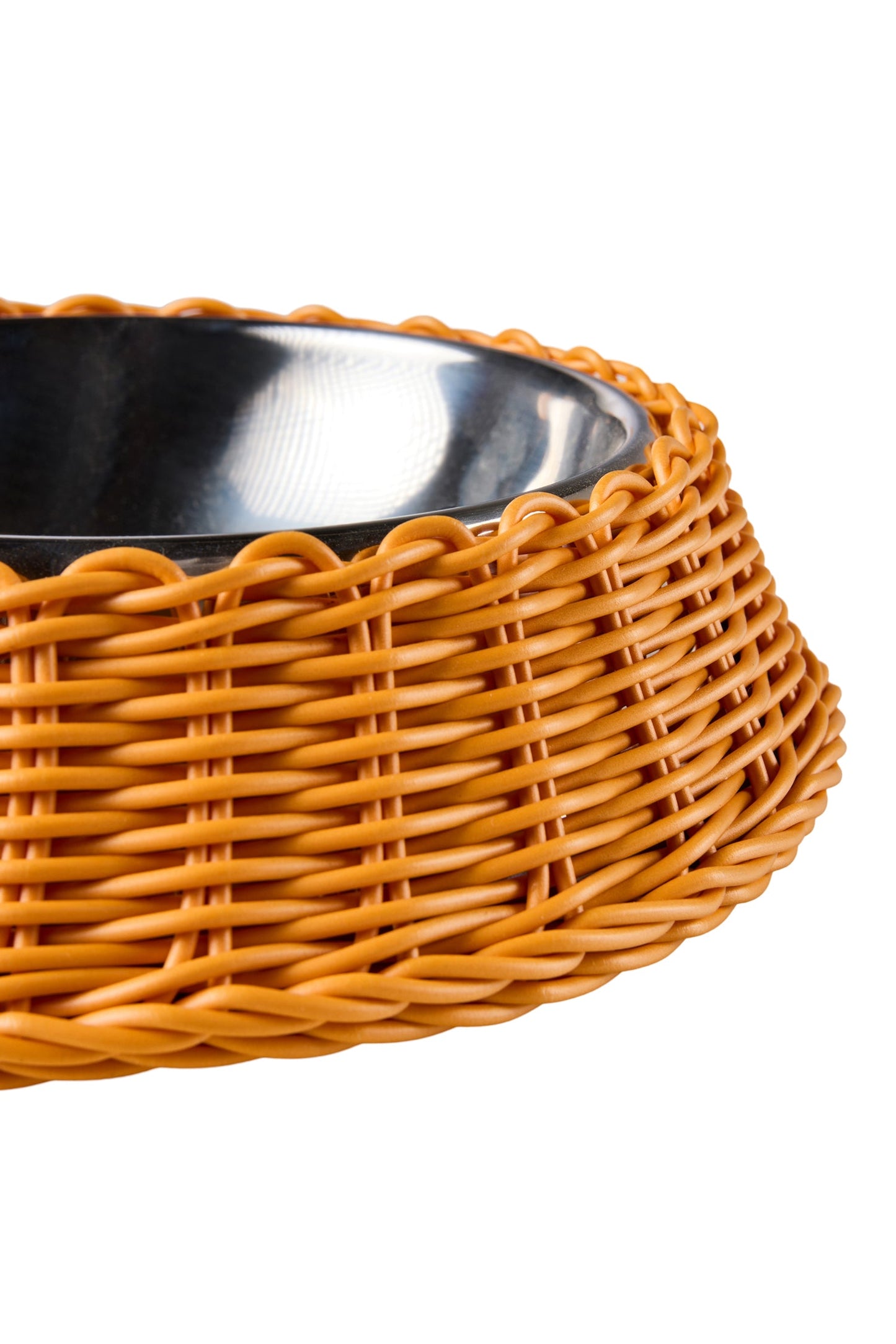 Bob - Ciotola Pet Intreccio Polirattan Arancio