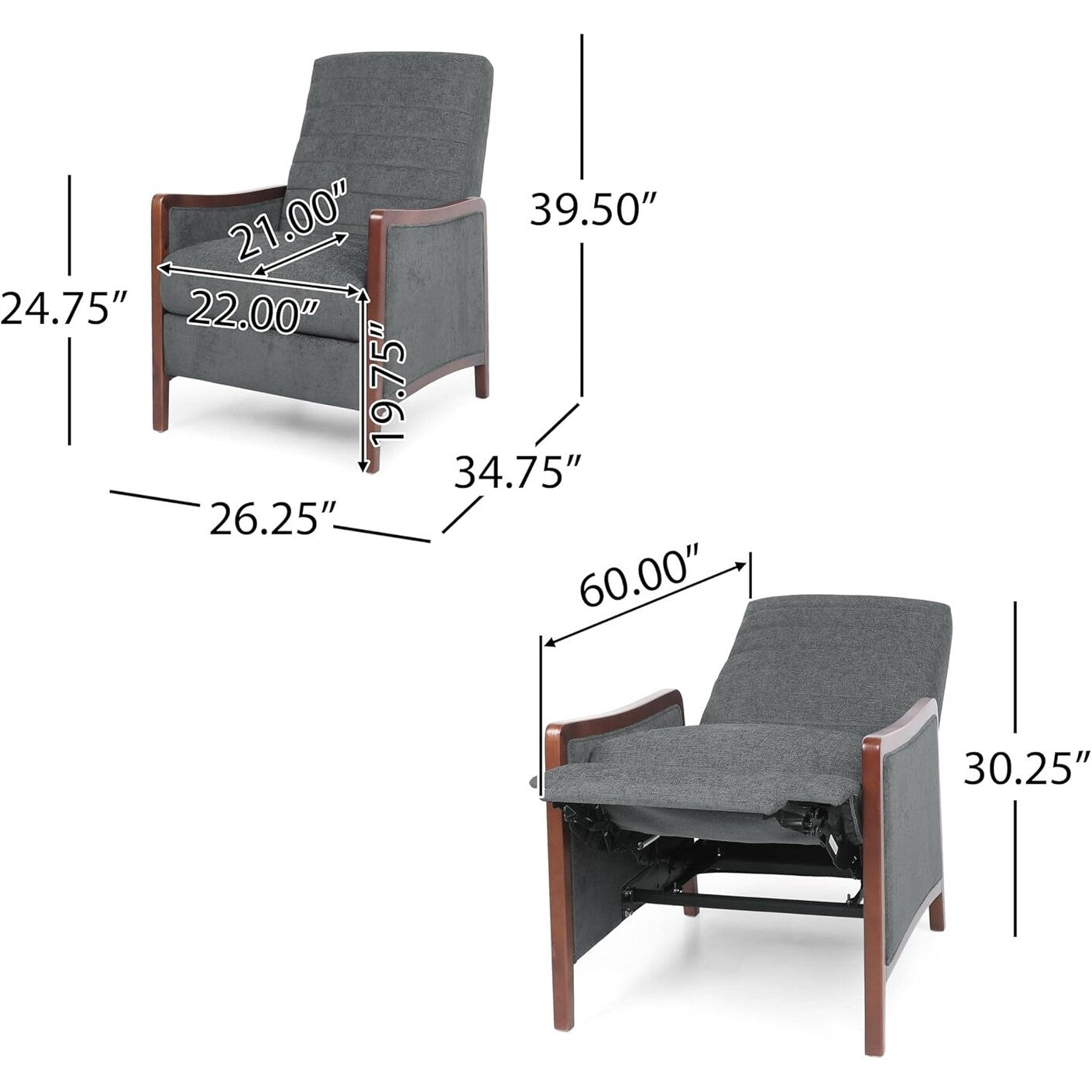 Poltrona reclinabile confortevole LSI