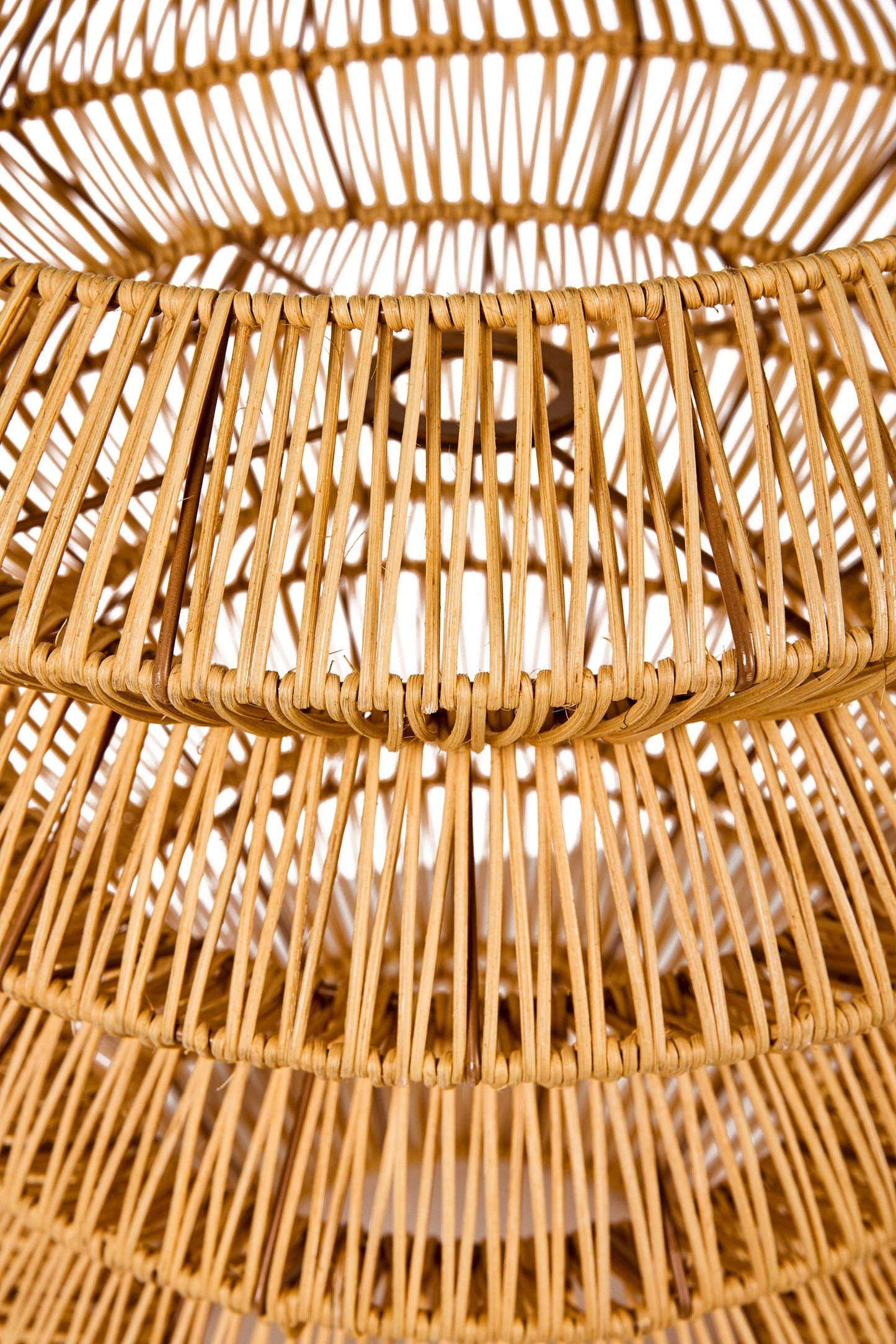 Lumiere - Cappello Lampadario Design Midollino Naturale