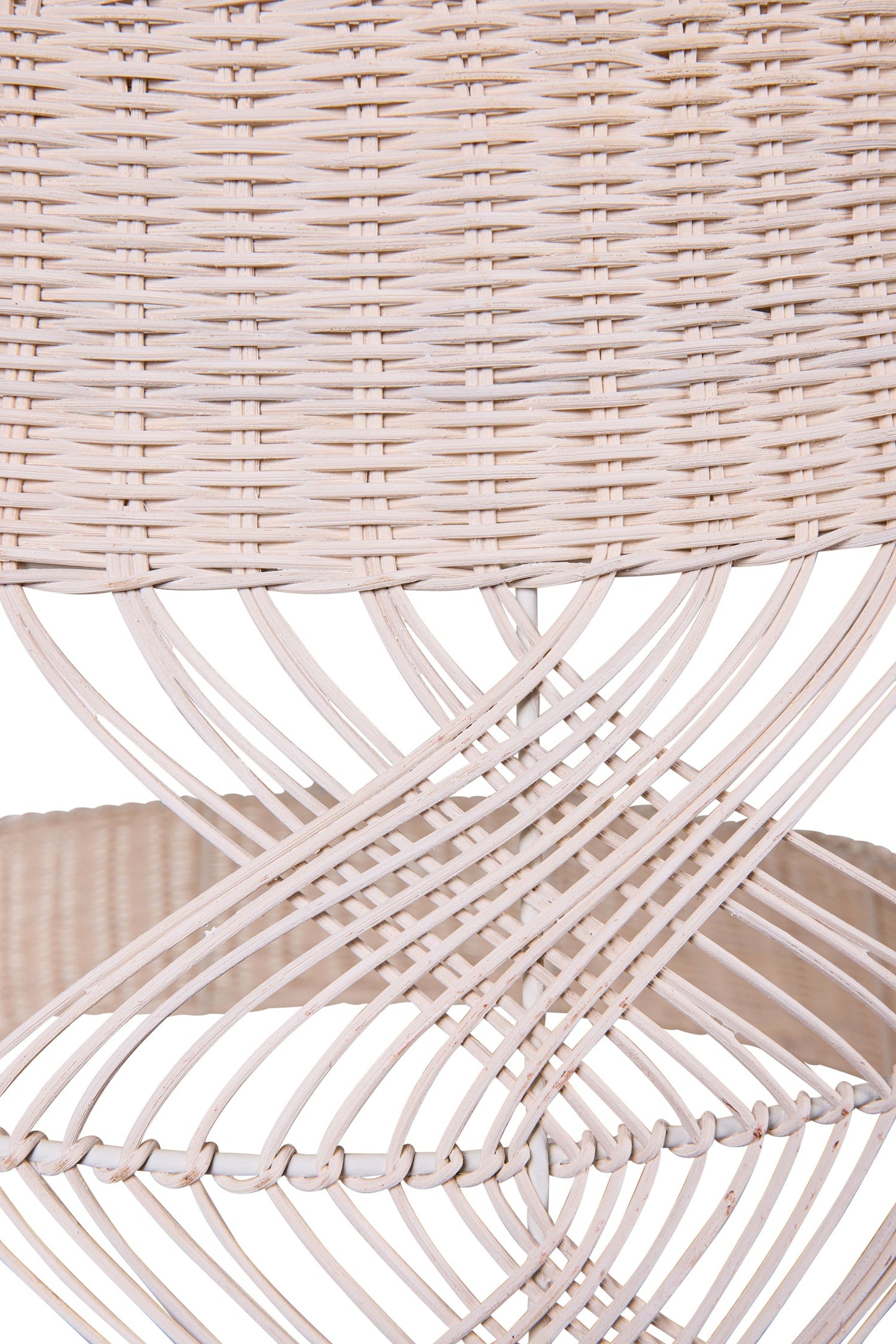 Lumiere - Cappello Lampadario Cilindro Grande Midollino Bainco