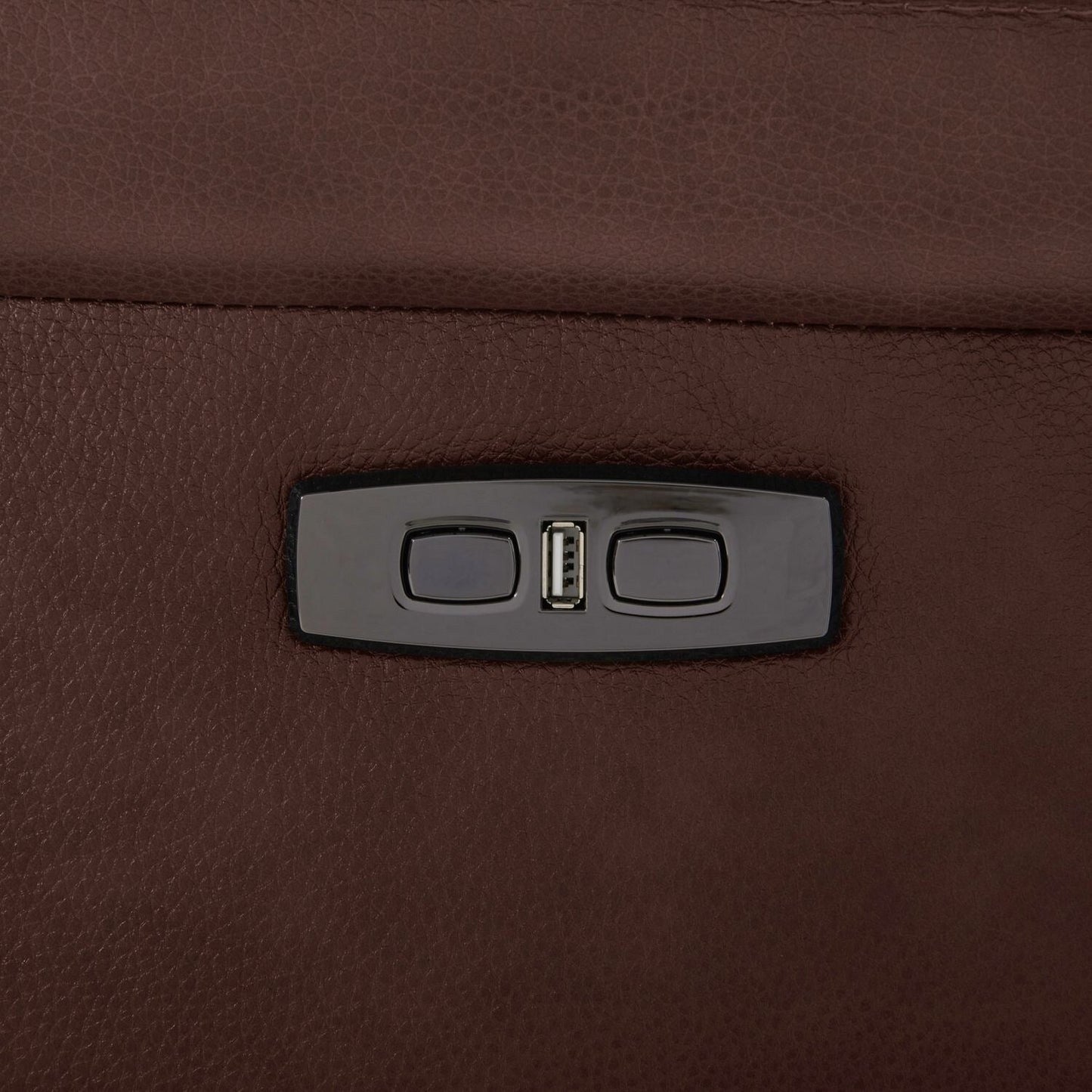 Poltrona reclinabile elettrica Liberty Furniture Avery per soggiorno in pelle color cognac