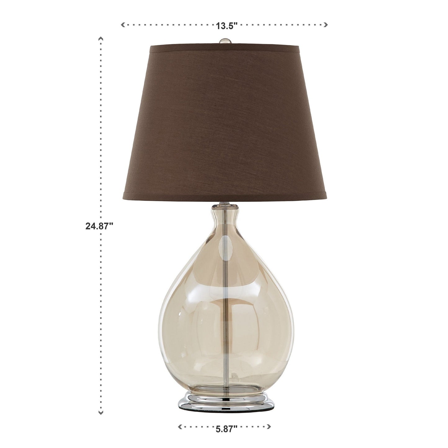 Lampada da tavolo in vetro Liezen di iNSPIRE Q Modern