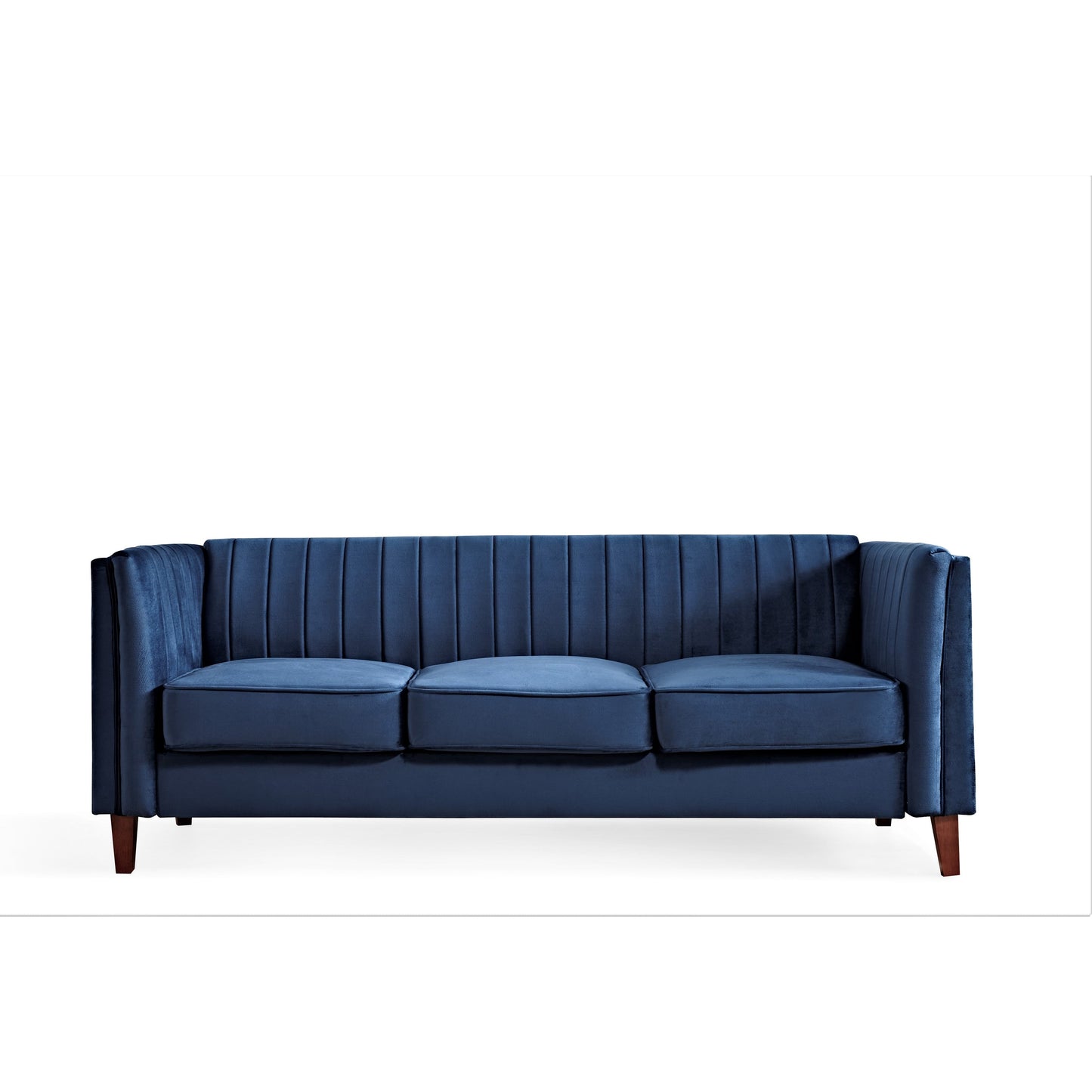 Divano con design quadrato trapuntato Line