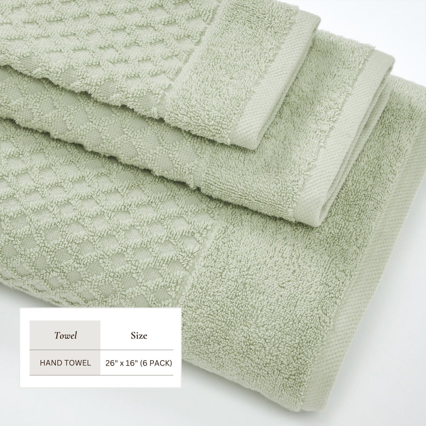 Asciugamani da bagno in cotone con trama a nido d'ape Linery & Co.