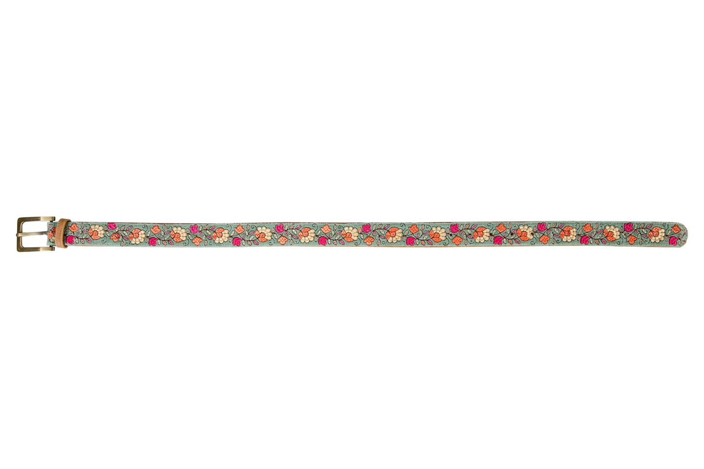 Skagit - Cintura Ricamata Mis.110 Fondo Verde Giada