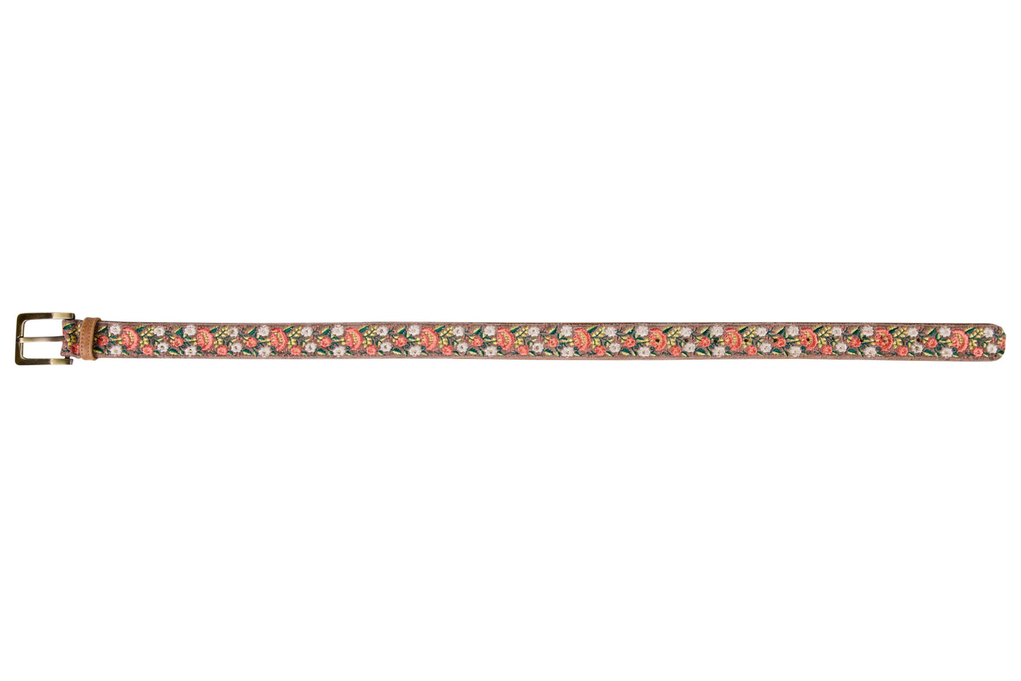 Skagit - Cintura Ricamata Mis.100 Fondo Marrone