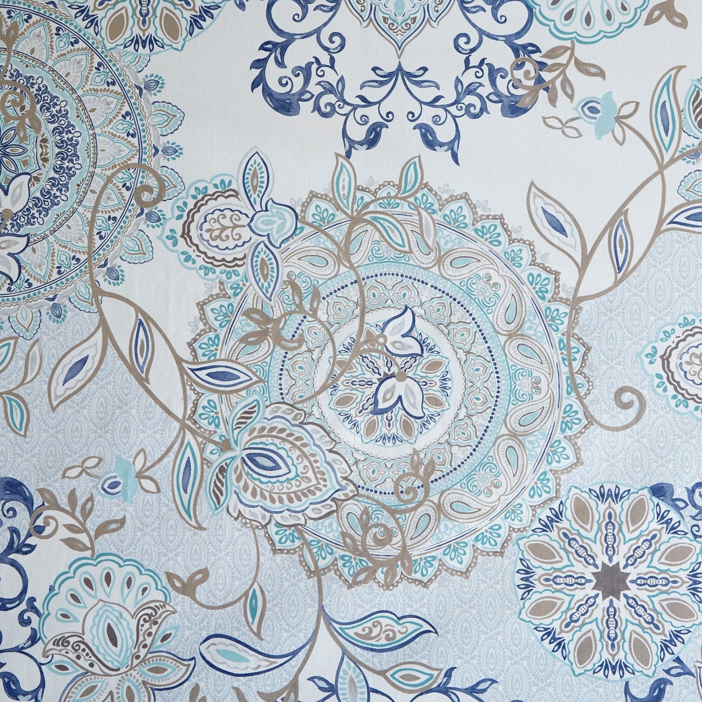 Tenda da doccia in cotone stampato Madison Park Loleta