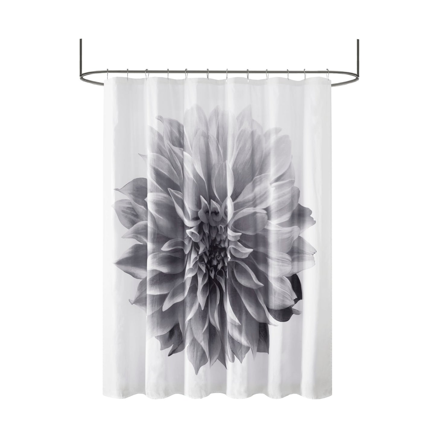 Tenda da doccia in cotone con stampa floreale Madison Park Quinn