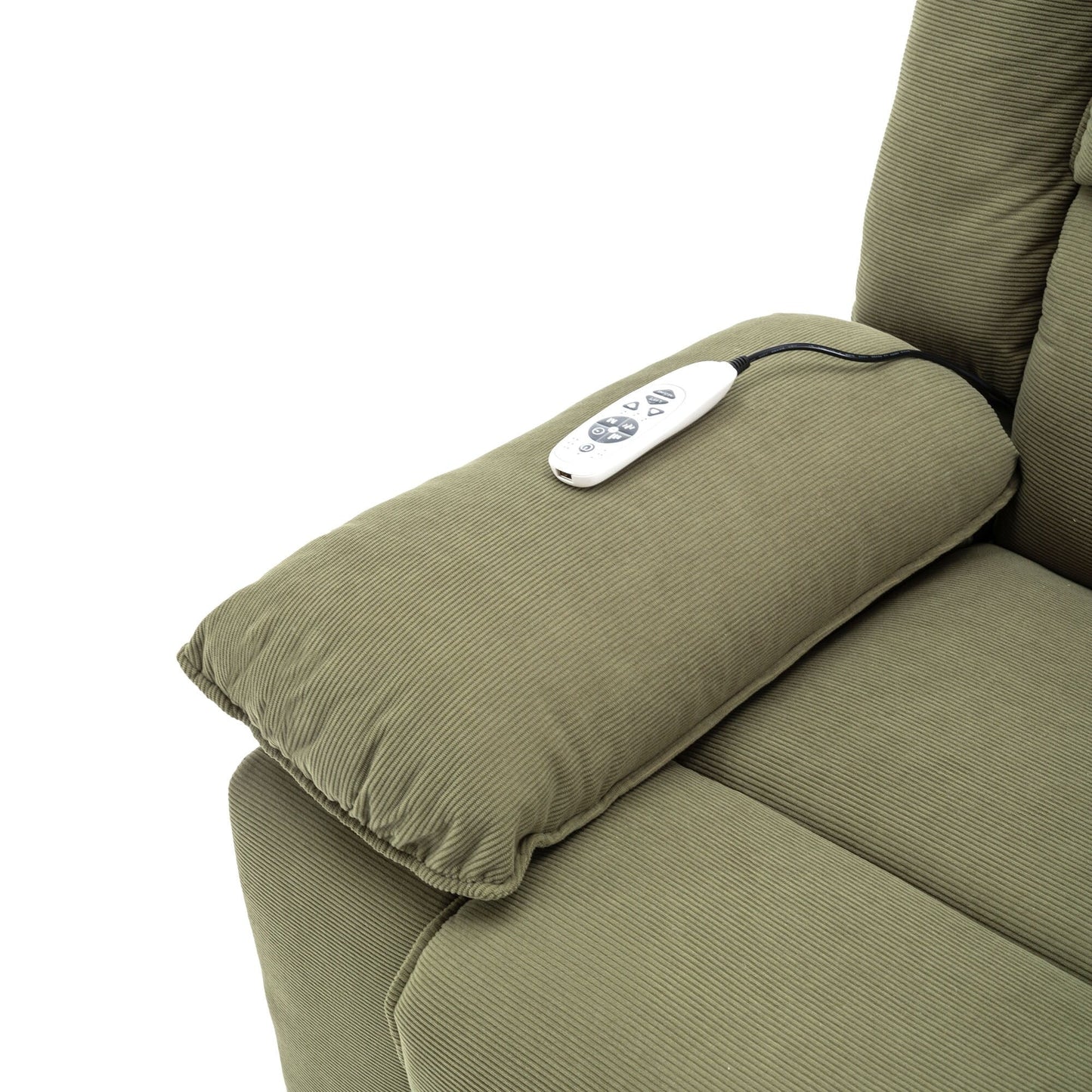 Poltrona reclinabile massaggiante, poltrona elevabile elettrica per anziani con funzione di massaggio e riscaldamento regolabili, poltrona reclinabile