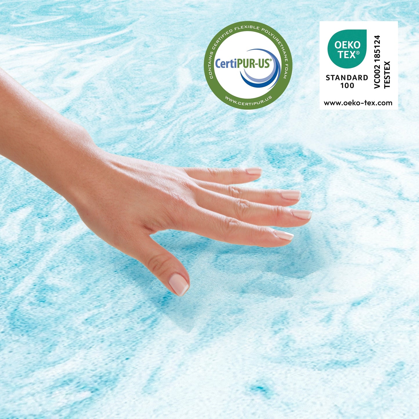 Materasso in schiuma di gel Therapedic MemoryTouch 8, certificato CertiPUR-US e OEKO-TEX