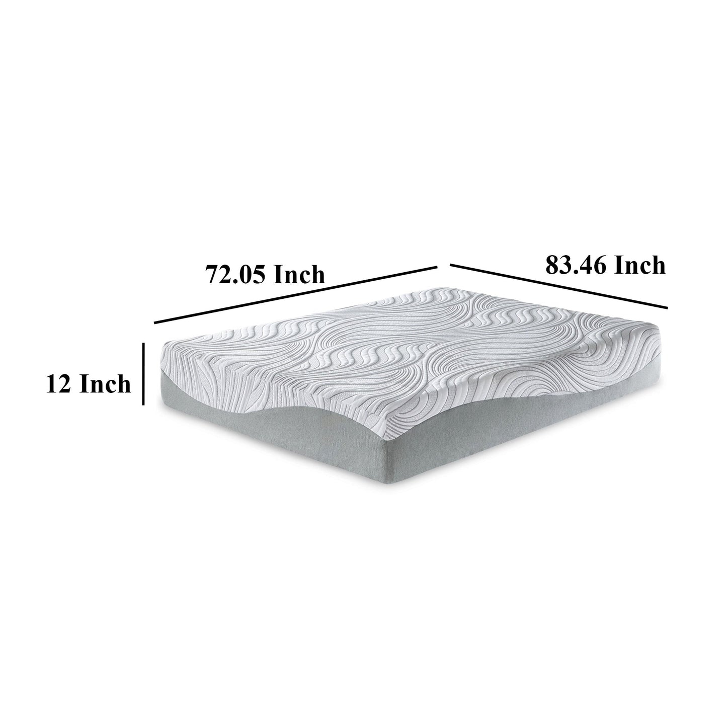 Materasso California King Meny, Memory Foam, Supporto per il corpo 12 pollici