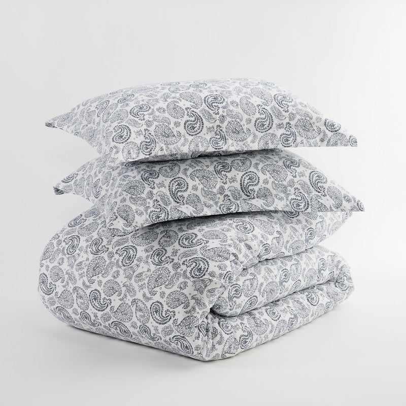 Set copripiumino oversize con stampa Paisley Simply Soft da 3 pezzi