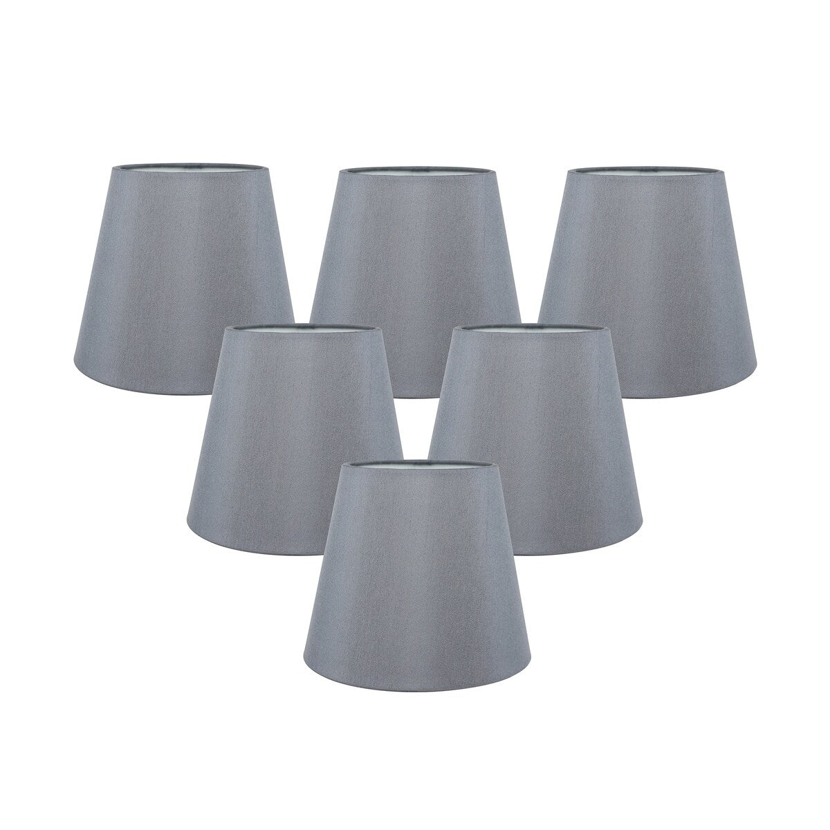 Paralumi per lampadari Meriville in finta seta con clip, 4 pollici x 6 pollici x 5 pollici