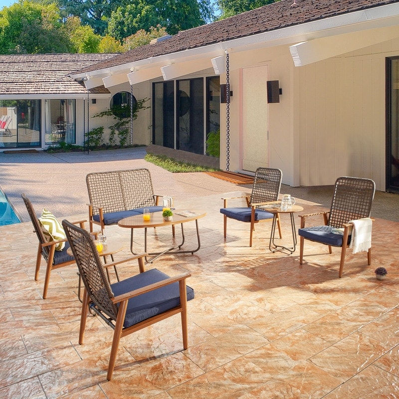 Set da conversazione per esterni in rete da 9 pezzi