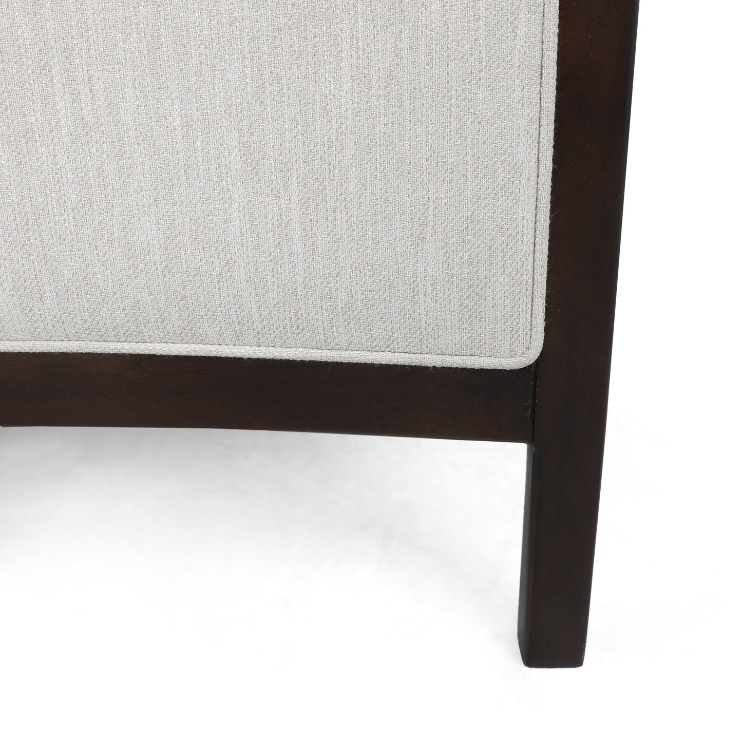 Poltrona reclinabile imbottita Mid-Century con poggiapiedi e struttura in legno di betulla