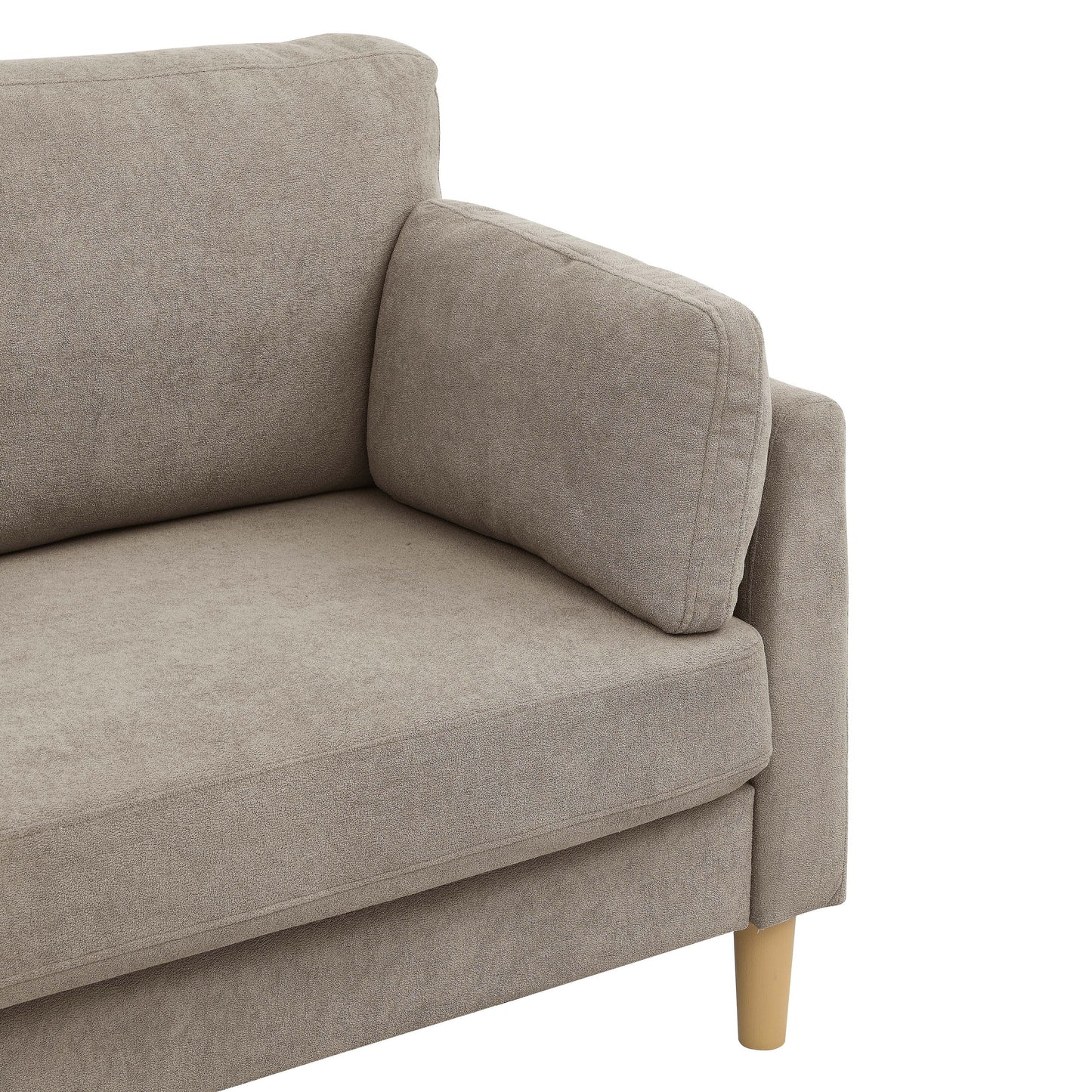 Divano imbottito minimalista - 2 posti - 30,5 P x 66 L x 35 A