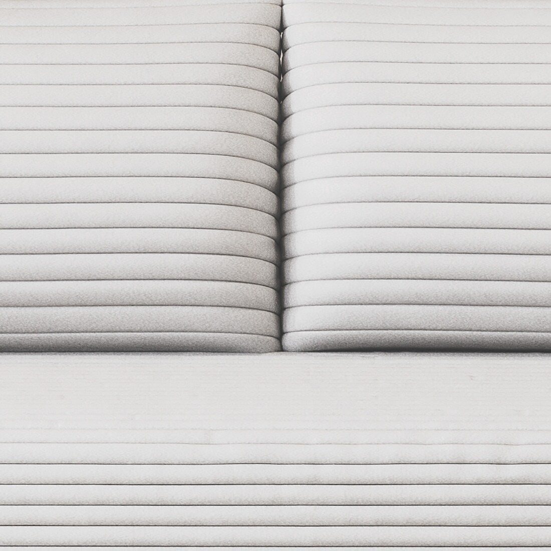 Divano moderno senza struttura rivestito in tessuto di velluto a coste, per soggiorno, studio o sala di intrattenimento.