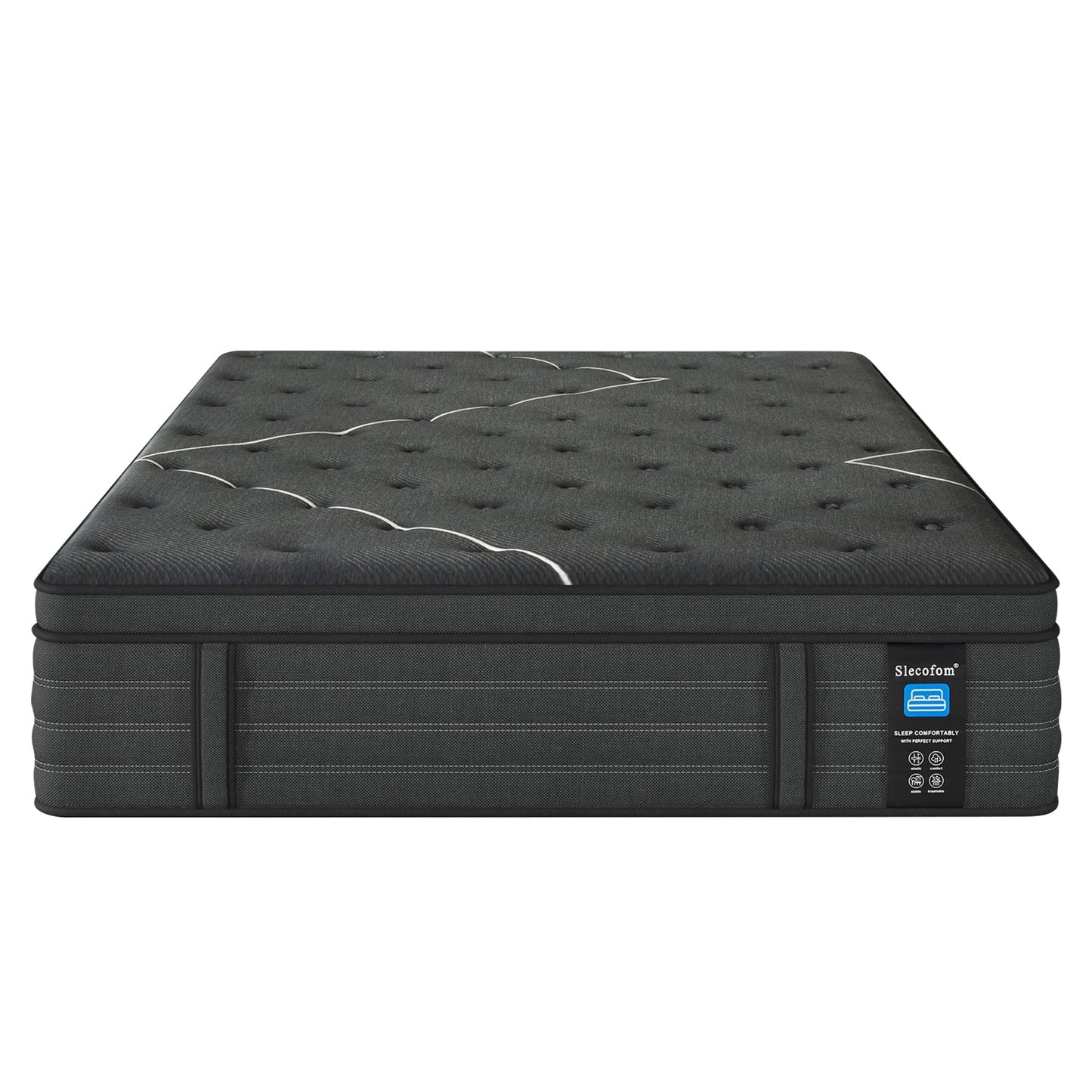 Materasso extra rigido Modland in gel rinfrescante da 14 pollici per alleviare il mal di schiena in una scatola, dimensioni Twin/Full/Queen/King