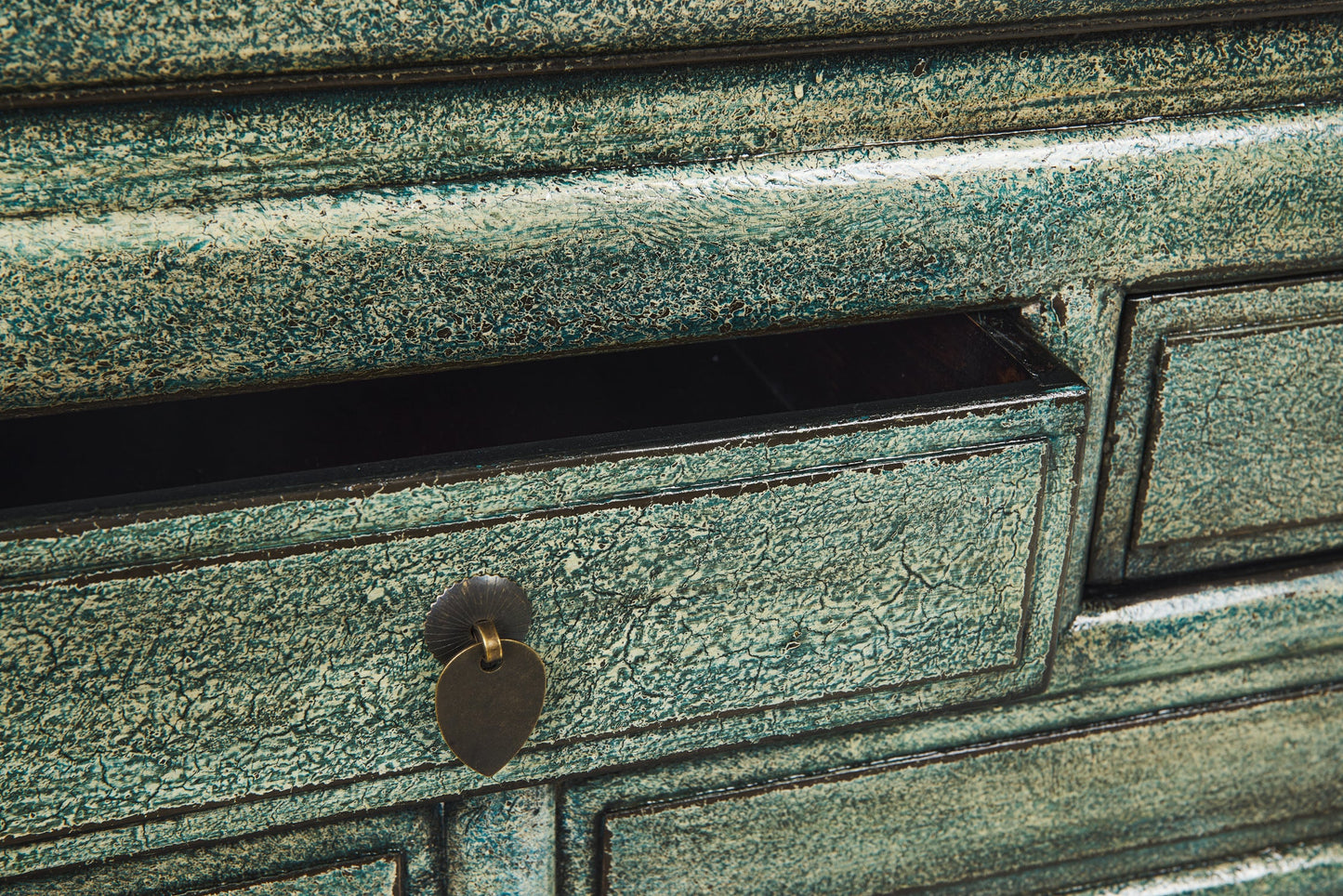 Ningbo - Consolle 3 Cassetini Petrolio