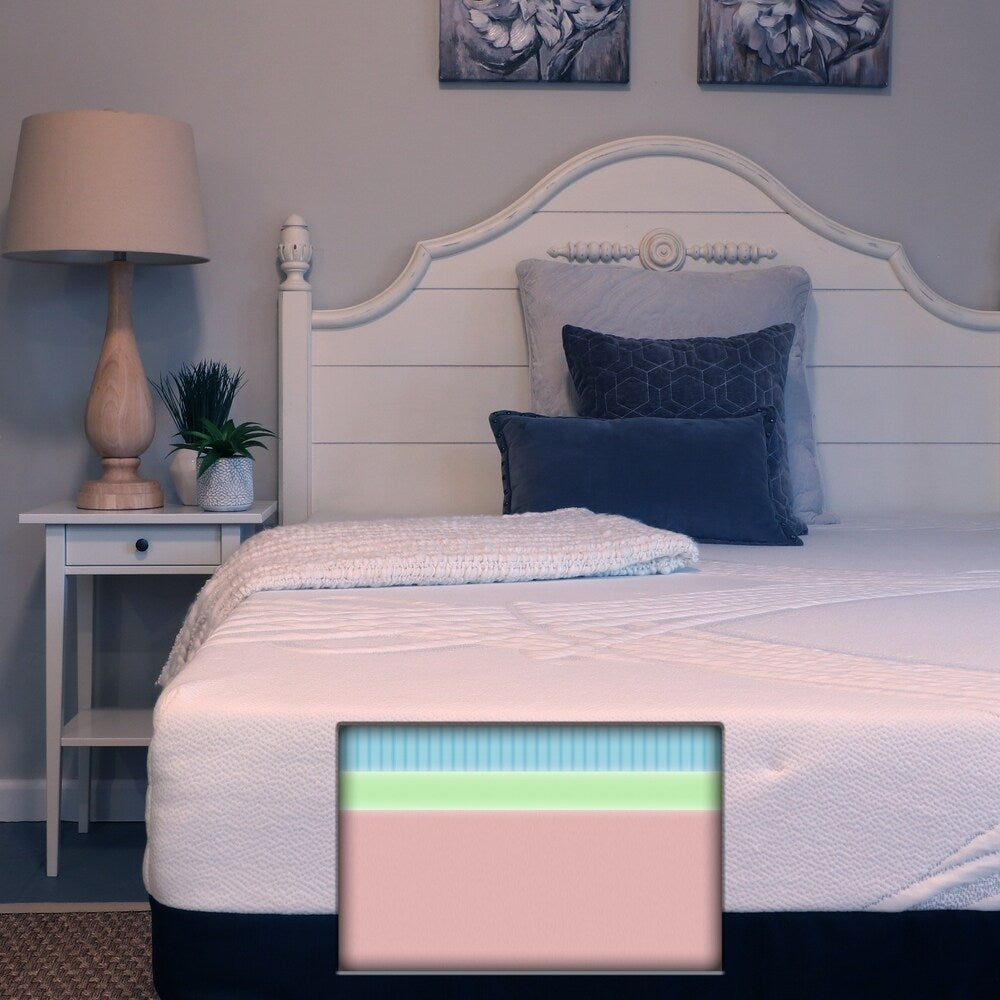 Materasso in lattice gel Natural Elegance da 10 pollici