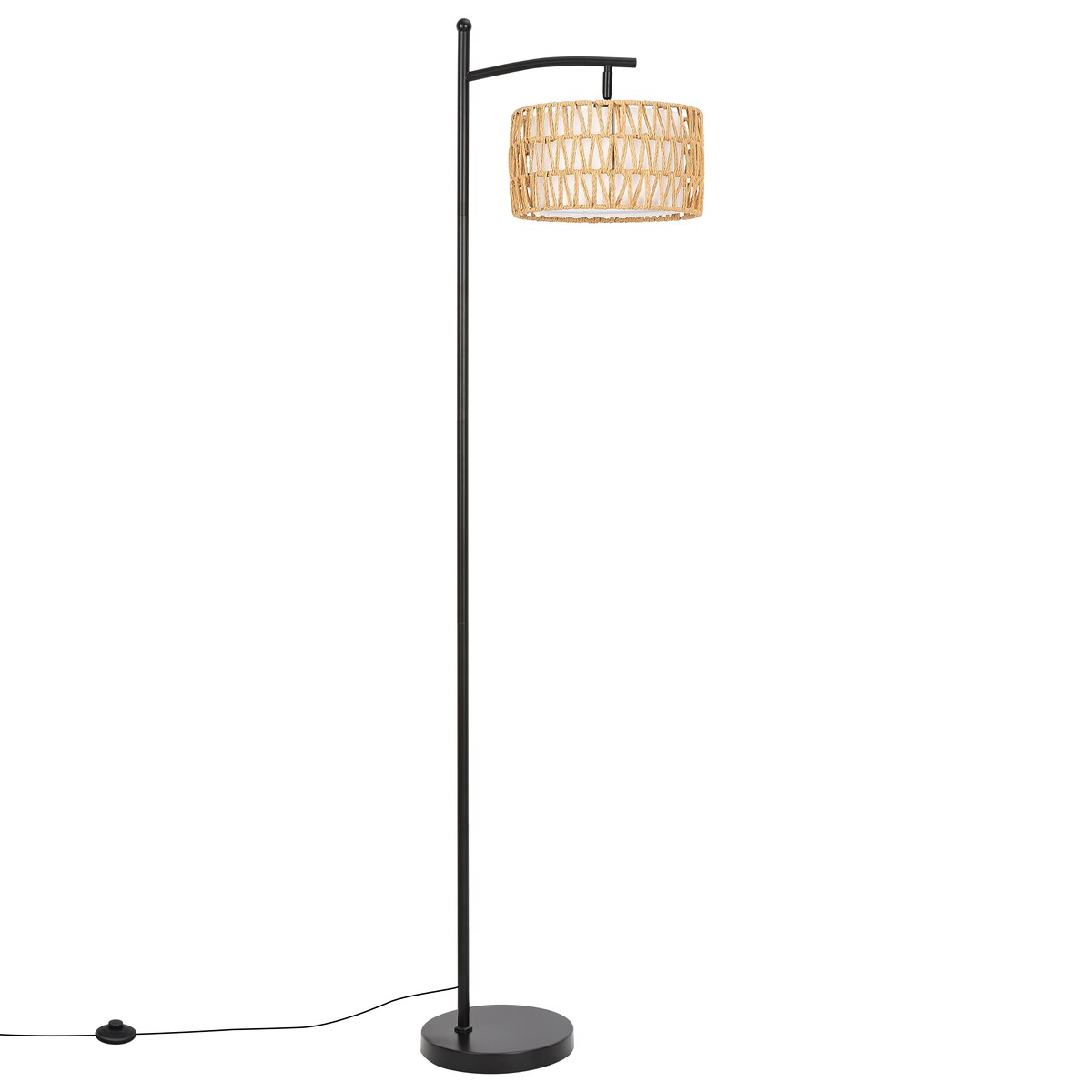 Lampada da terra ad arco a LED dimmerabile Netin 66 con telecomando - N/D