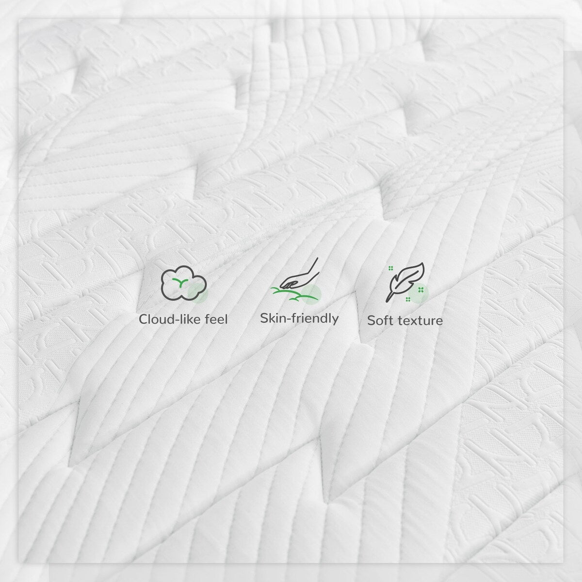 Materasso ibrido a molle insacchettate in memory foam Novilla da 10 pollici in una scatola