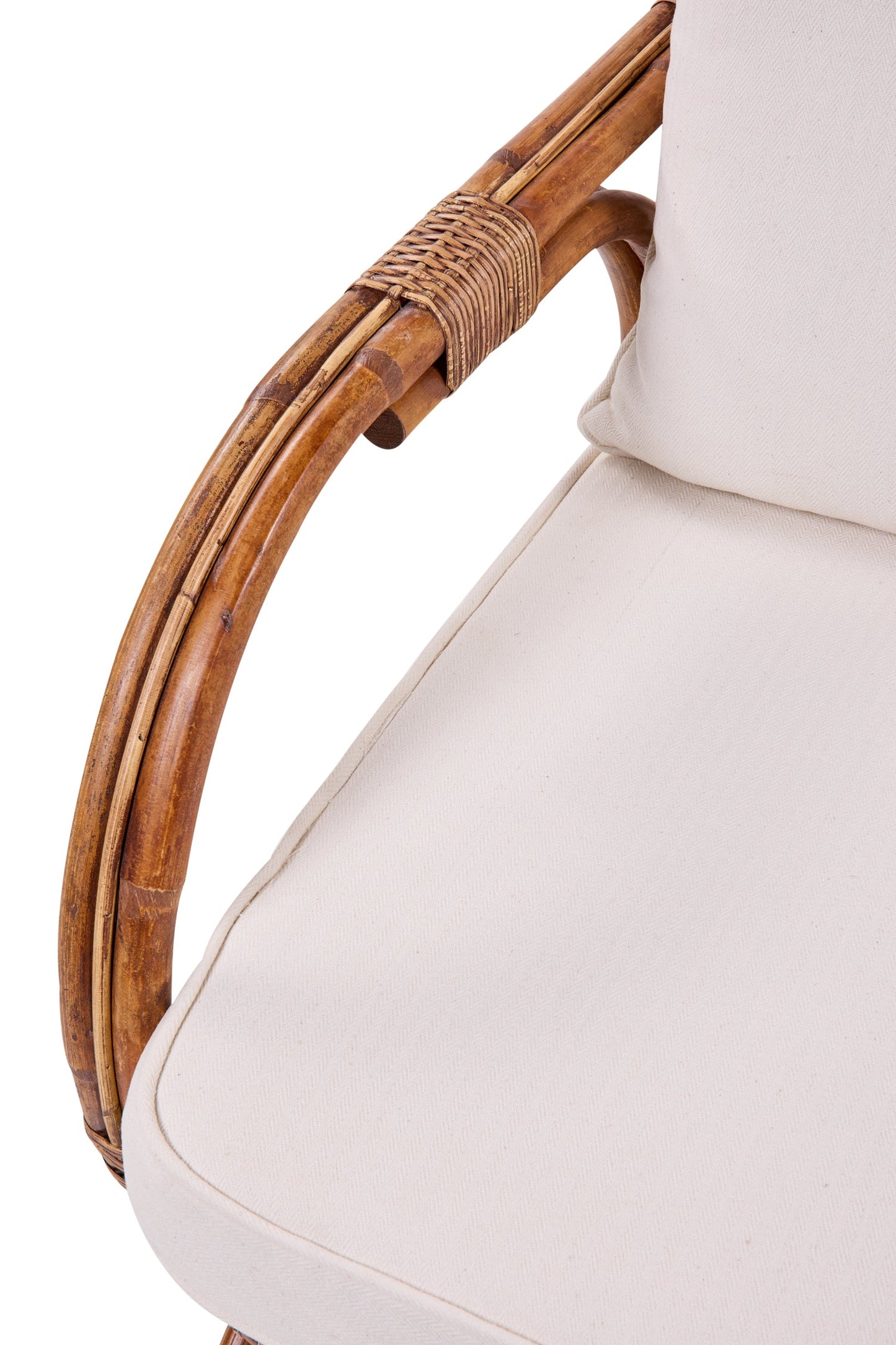 Niccolò - Divano in rattan con cuscino