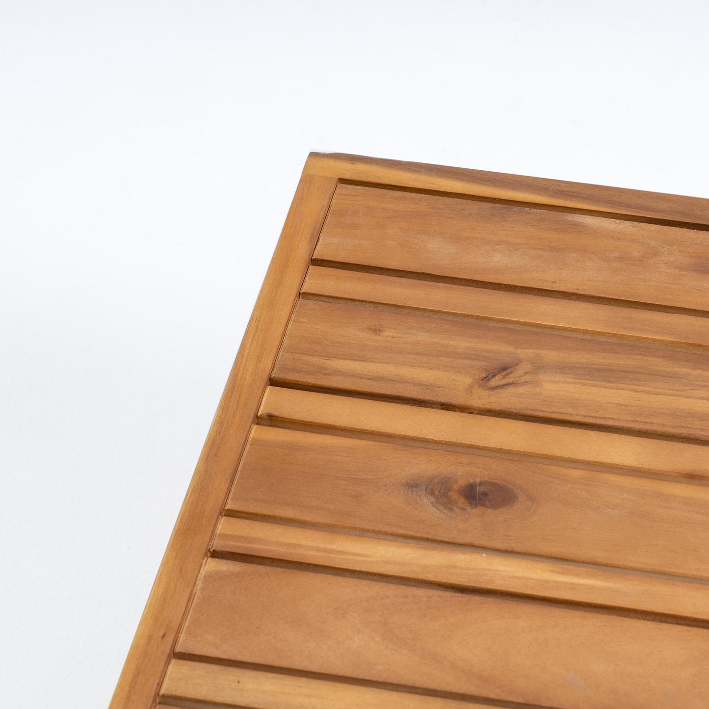 Set di divano a due posti e tavolino da caffè con bracciolo sinistro in legno di acacia Oana per esterni con cuscino di Christopher Knight Home