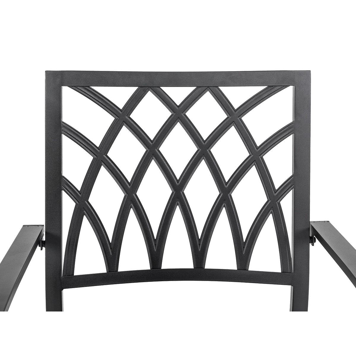 Set da pranzo da esterno da 5 pezzi, sedie impilabili e tavolo da 37'' - Tavolo da 37 pollici