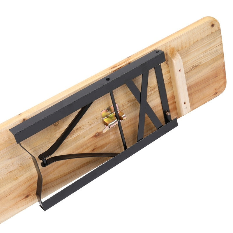 Set da pranzo pieghevole per picnic in legno massello per interni/esterni