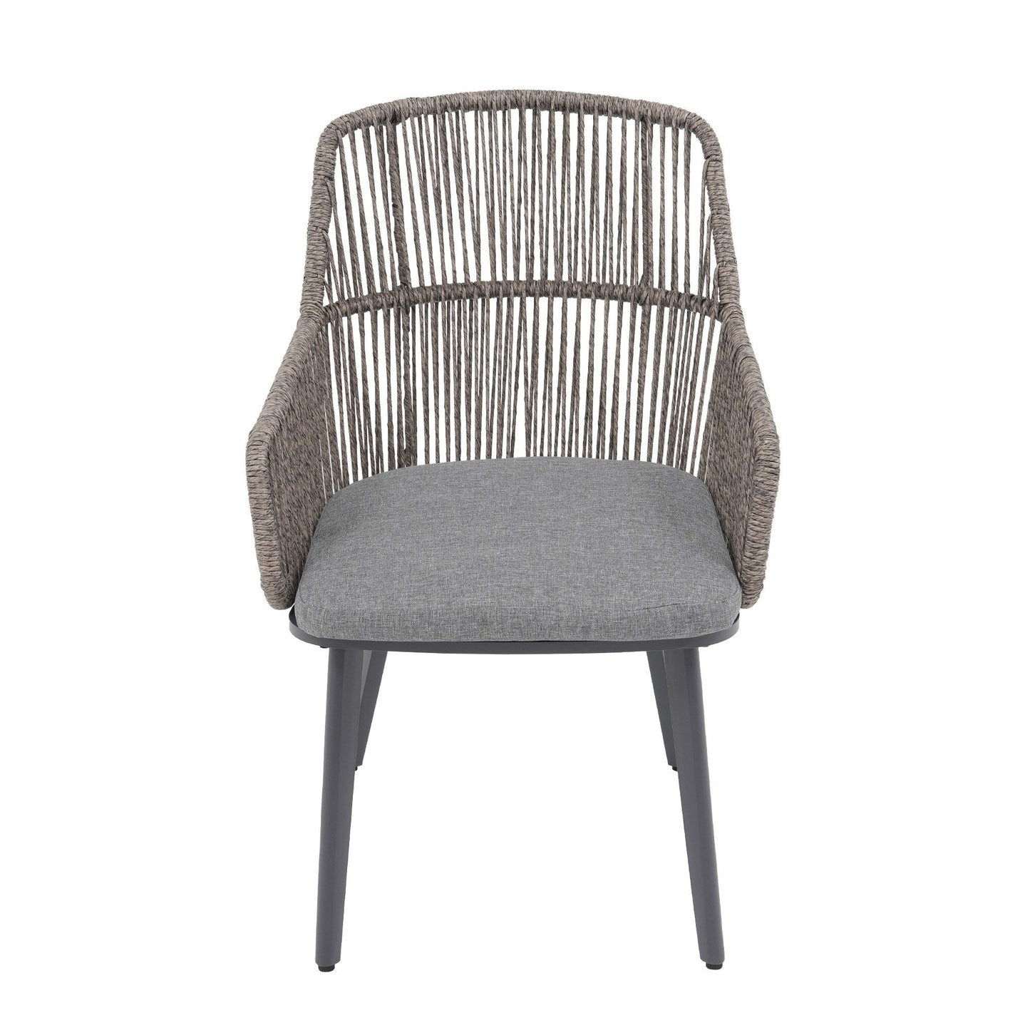 Set da pranzo per esterno con sedie e tavolo da pranzo estensibile (set da 7 pezzi)