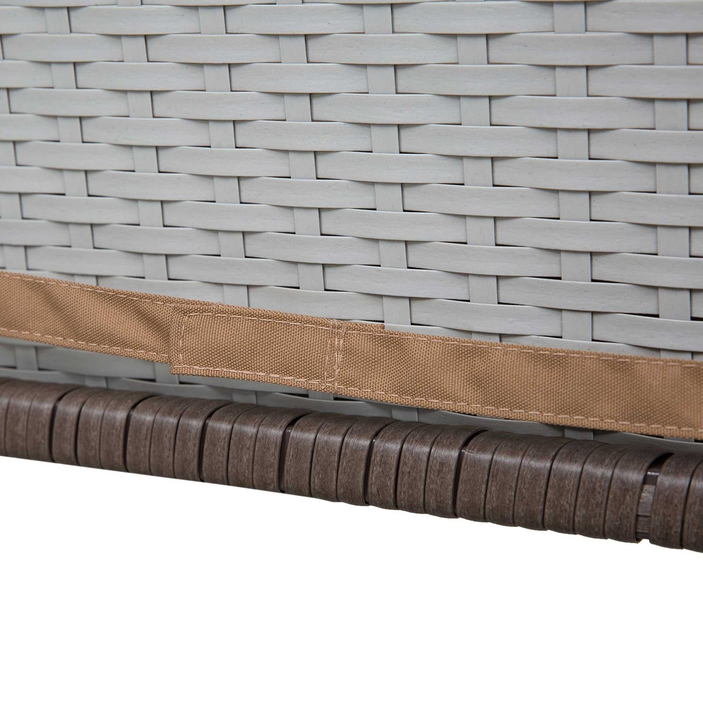 Set da conversazione con tavolo da bar per patio in rattan PE da esterno Outsunny da 3 pezzi