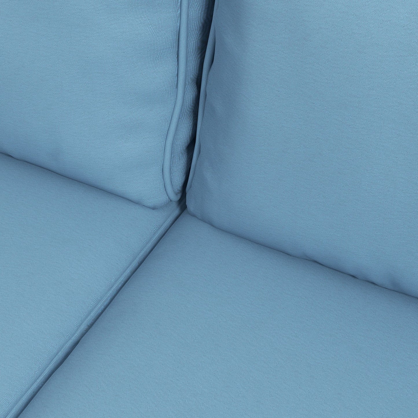 Outsunny Set di mobili da giardino in vimini da 5 pezzi con cuscini imbottiti spessi, divano componibile per esterni in rattan PE