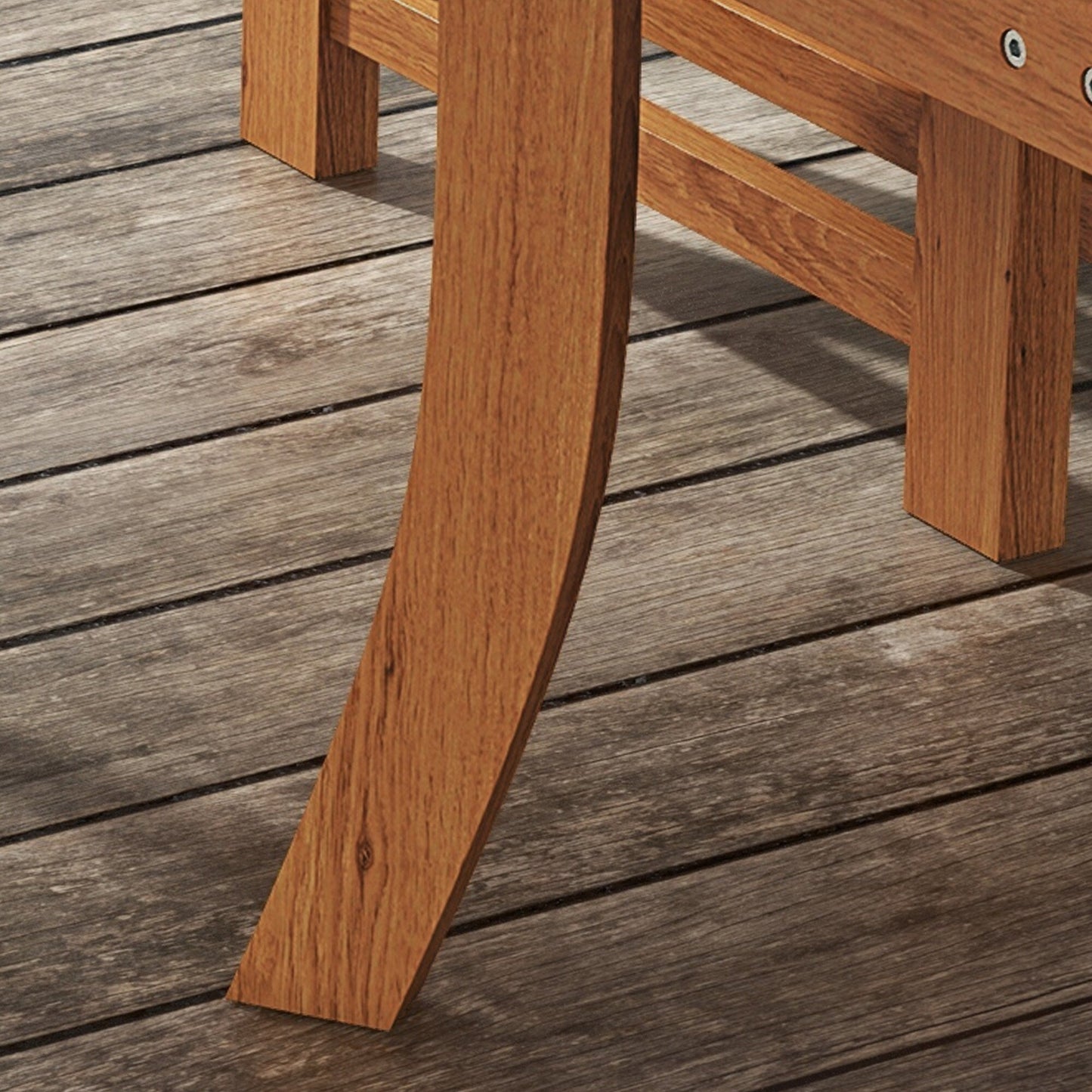 Set da pranzo per esterni Outsunny, tavolo da pranzo in legno a 4 posti e sedie per cortile, veranda, giardino, bordo piscina