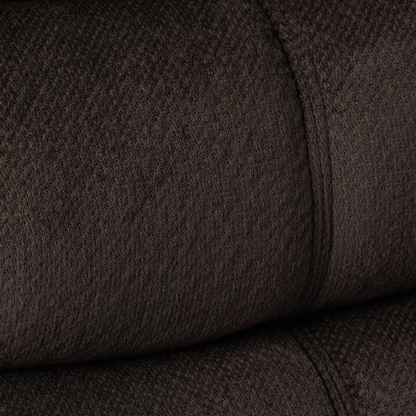 Poltrona reclinabile oversize in tessuto di peluche marrone