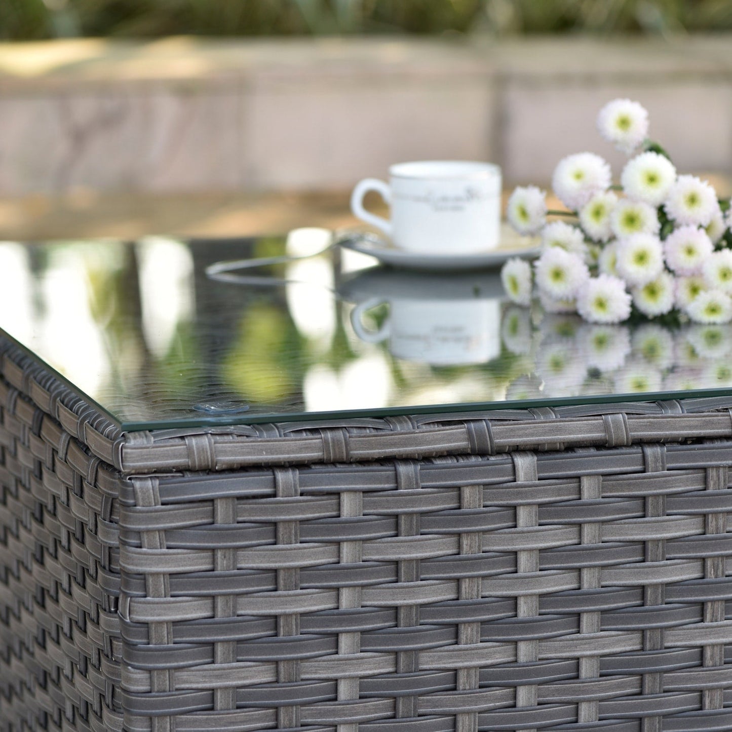 Set di divani componibili OVIOS Deep Seat Wicker da 7 pezzi