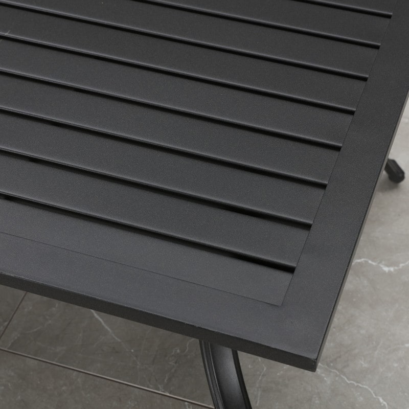 Patio Festival - Set da conversazione in metallo per esterni, 4 pezzi