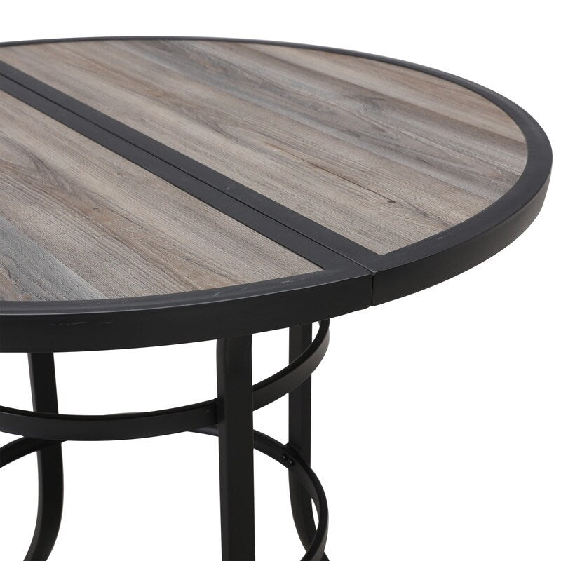 Patio Festival - Set da pranzo bistrot per 4 persone all'aperto con altezza da bar