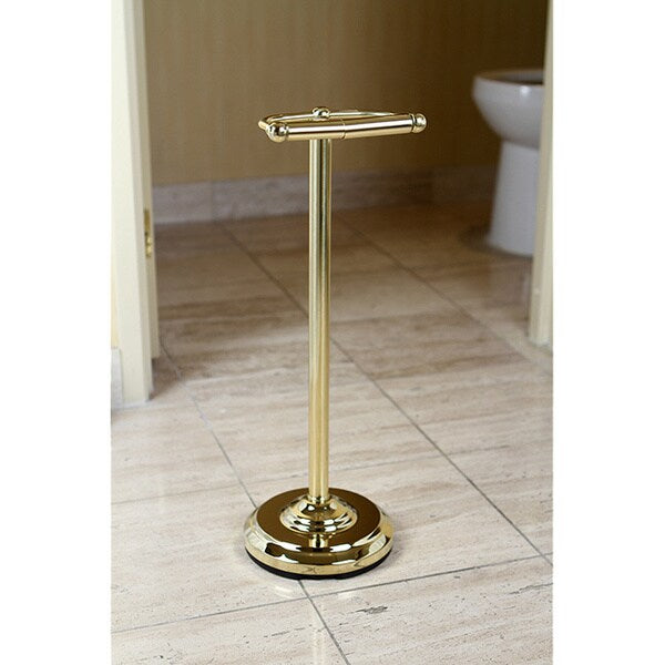 Porta carta igienica in ottone lucido Kingston Brass Pedestal