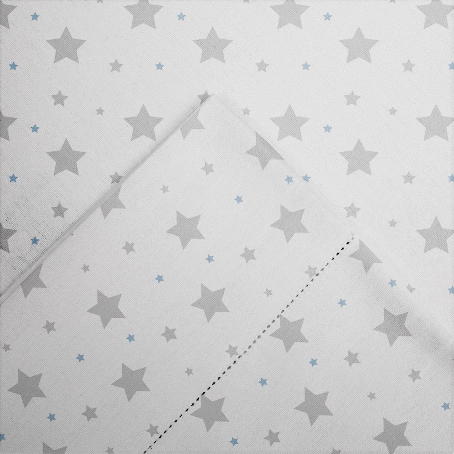 Set di lenzuola con tasca profonda e orlo a giorno in flanella di cotone stampato Pointehaven