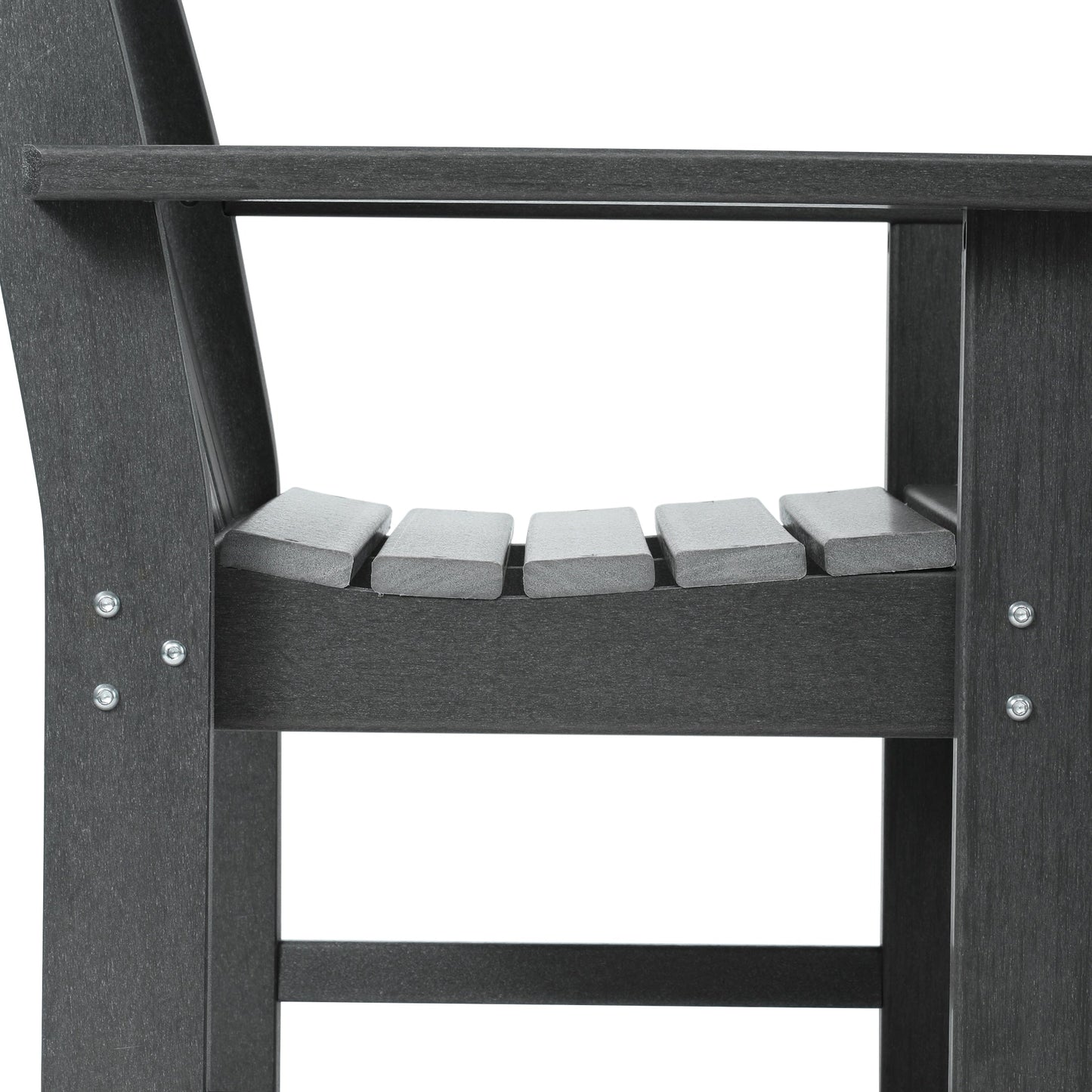 Polytrends Laguna, set da pranzo da giardino con tavolo rettangolare da 6 pezzi per patio e panca