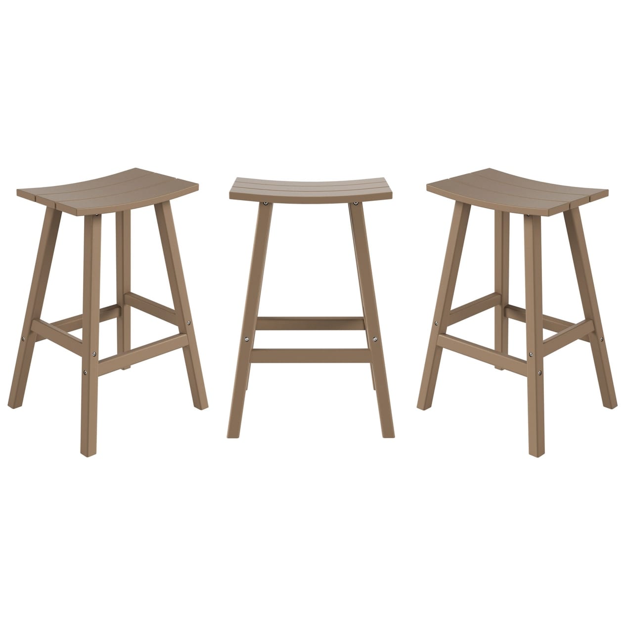 Set da bancone da bistrot per esterni Polytrends Laguna HDPE per tutte le stagioni (set da 4 pezzi)