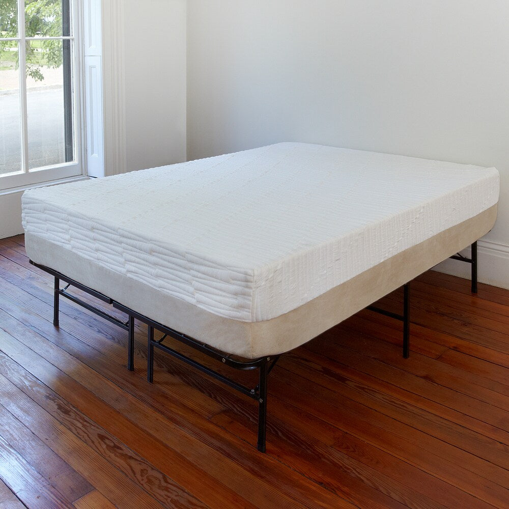 Set di materasso e struttura in lattice in schiuma PostureLoft Sienna da 11 pollici per letto matrimoniale