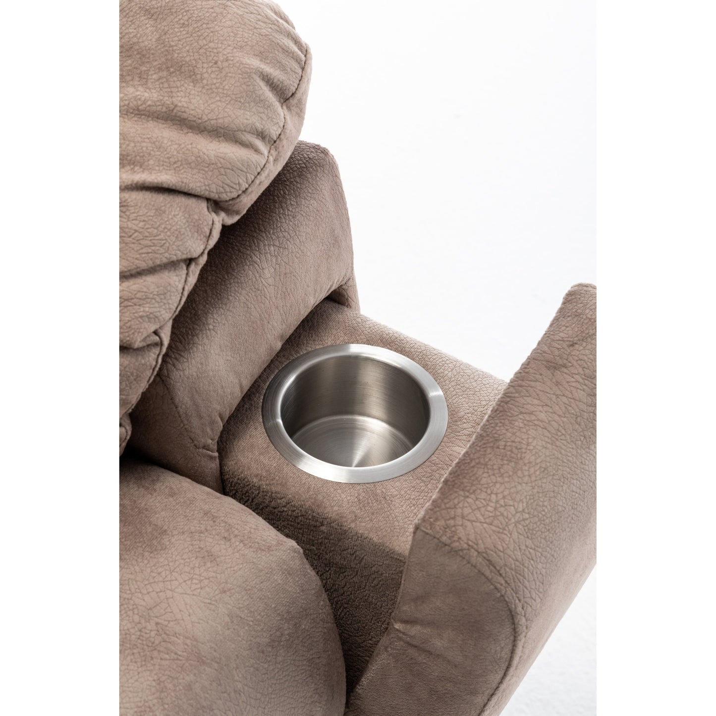 Poltrona reclinabile elettrica con massaggio a 8 punti, riscaldamento lombare, motore tedesco OKIN, portabicchieri in acciaio inossidabile e installazione in 10 minuti